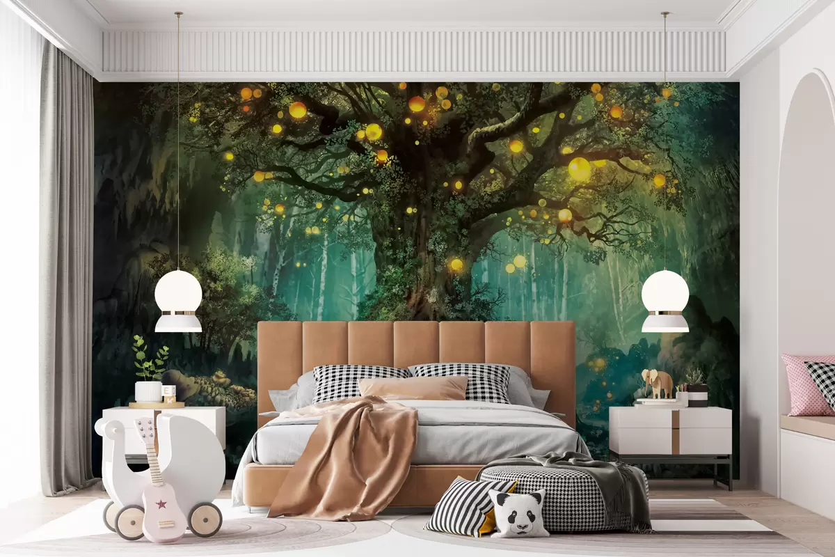 wall murals The radiance of a tree u79589