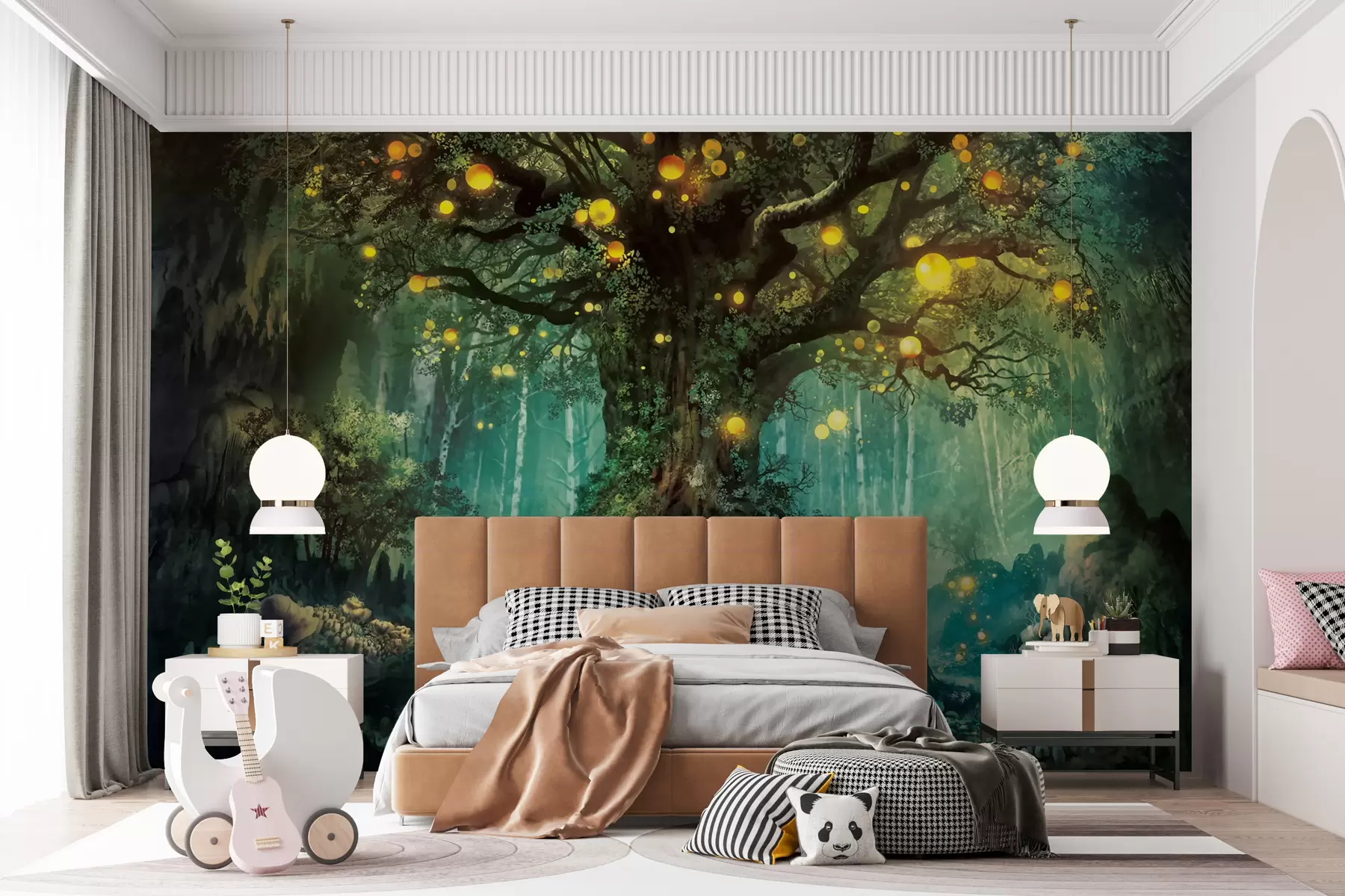 wall murals The radiance of a tree u79589