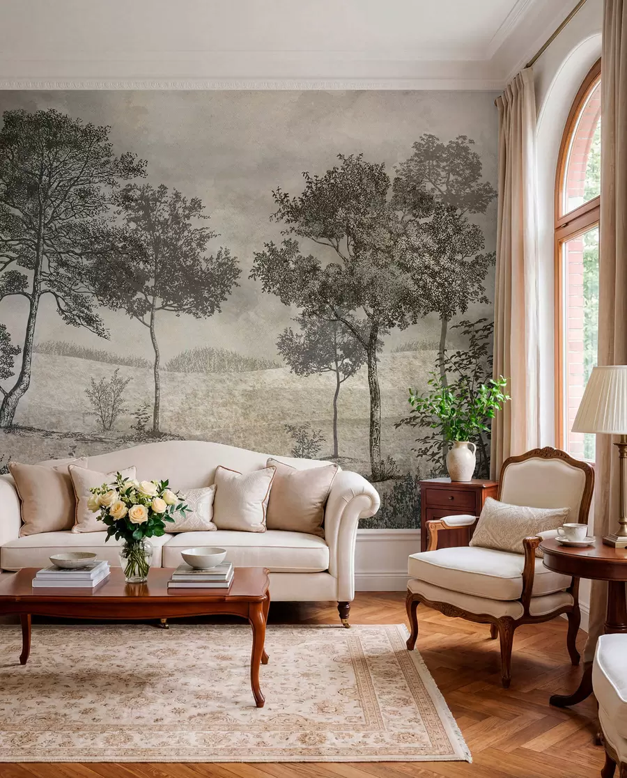wall murals Vintage trees u80030
