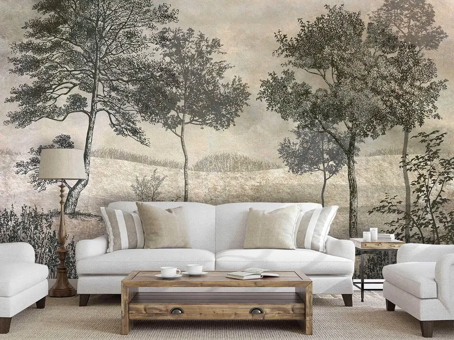 wall murals Vintage trees u80030