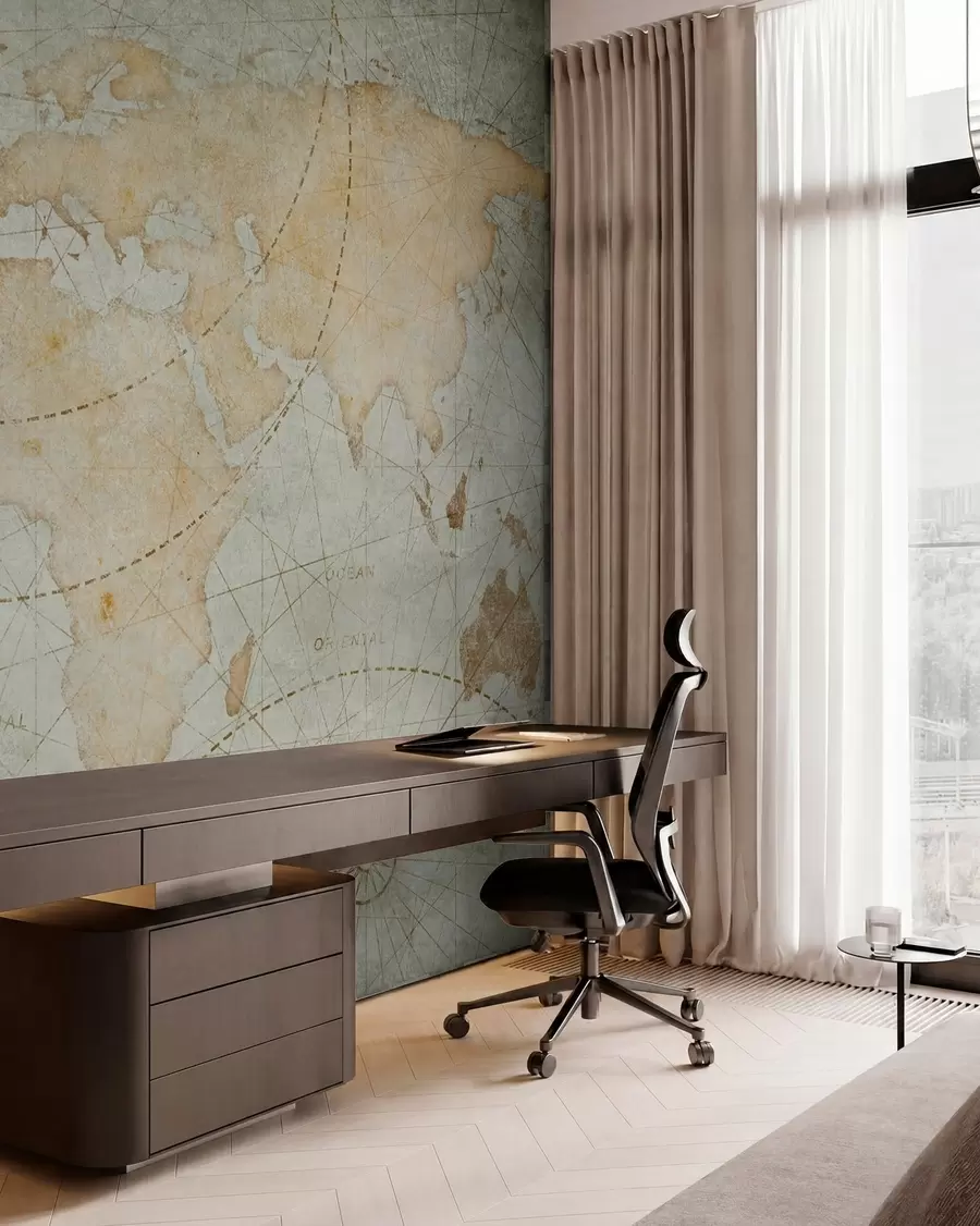 wall murals Ancient map u71325