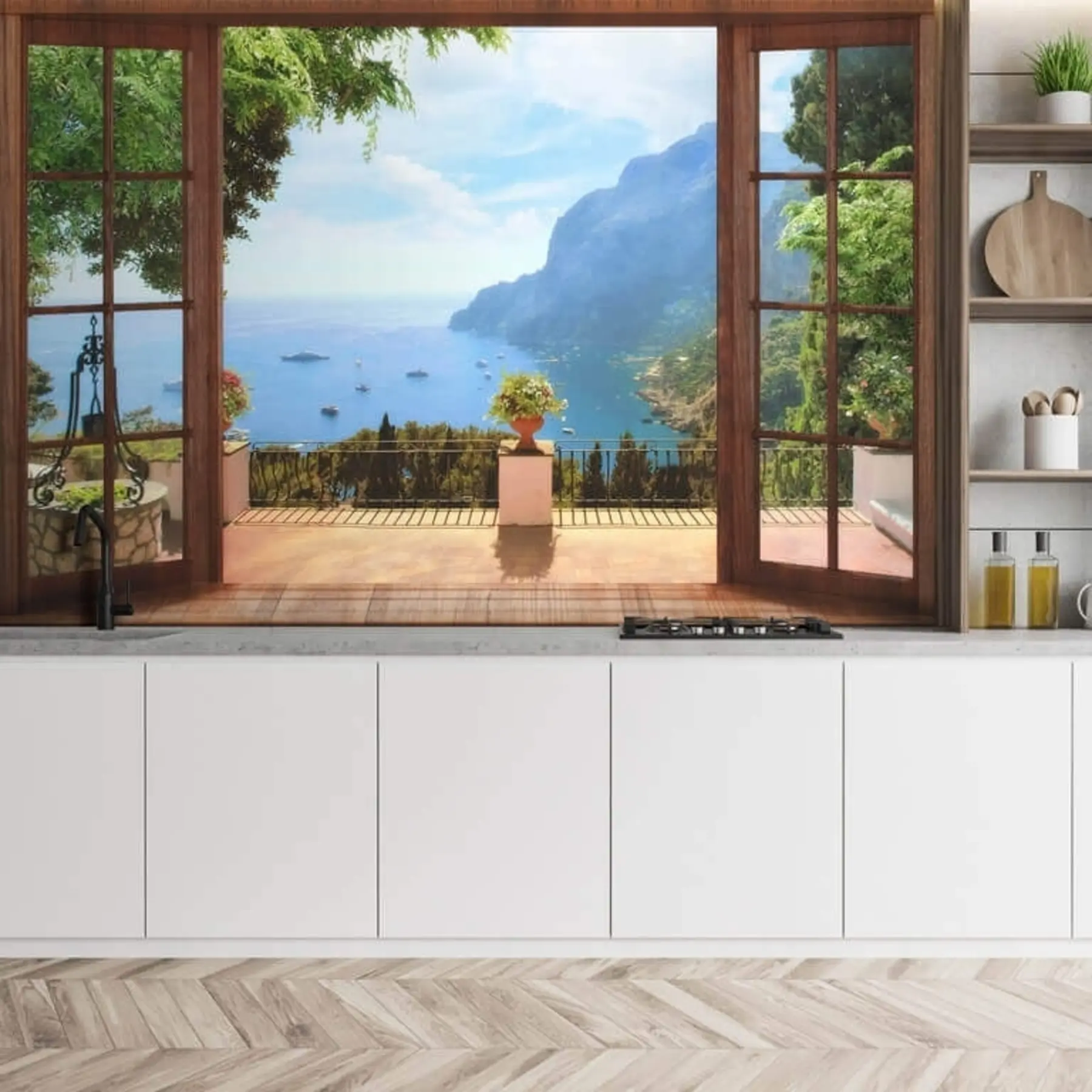 wall murals Water, sky e cloud u18229