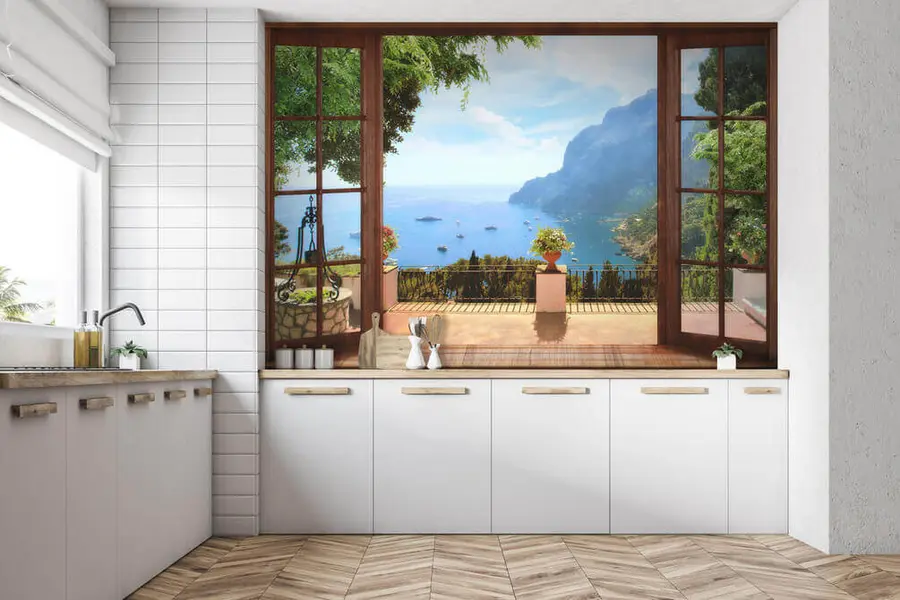 wall murals Water, sky e cloud u18229