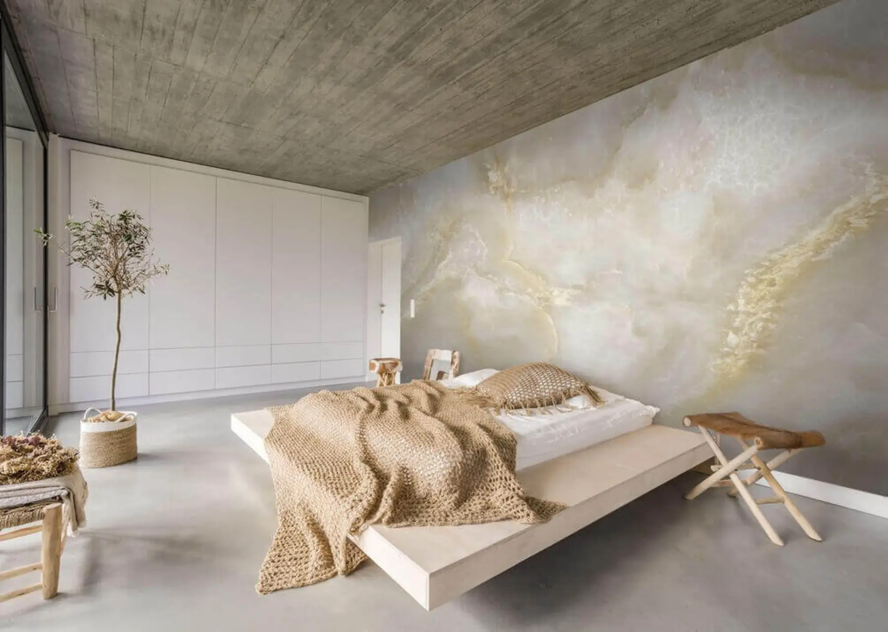 wall murals Beige marble u20722