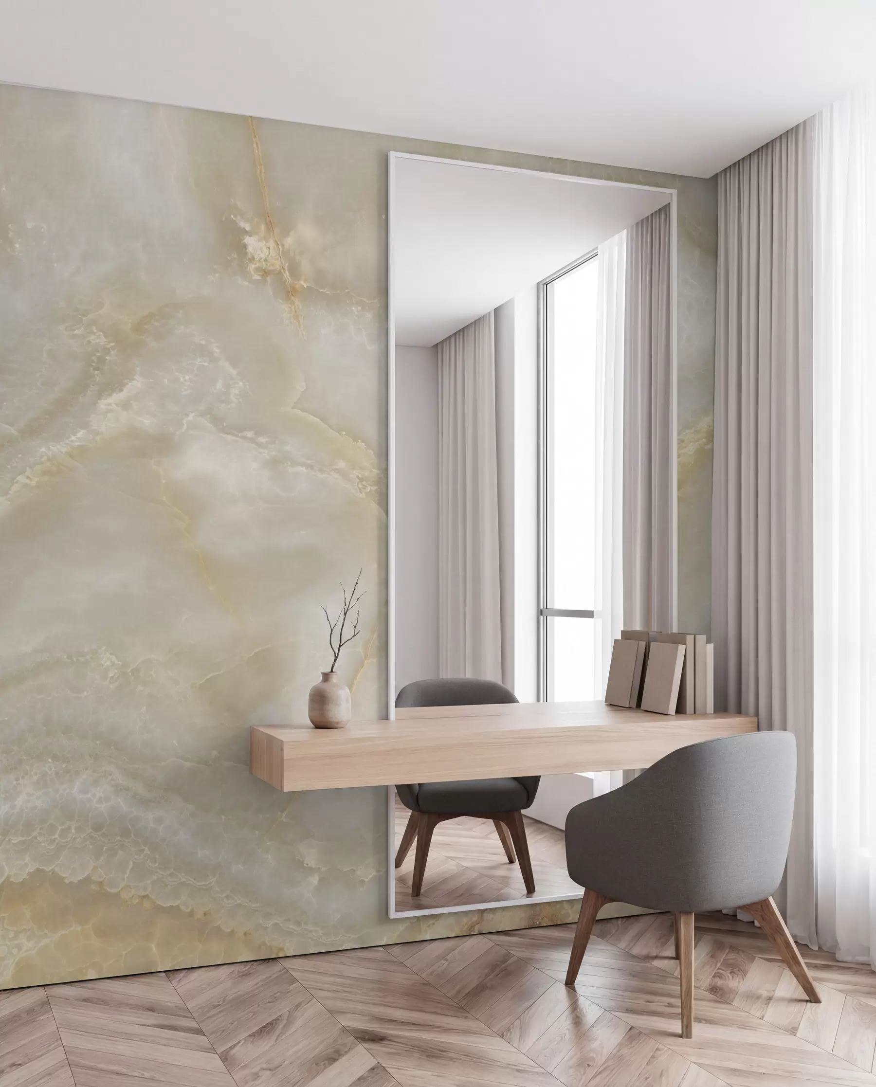 wall murals Beige marble u20722