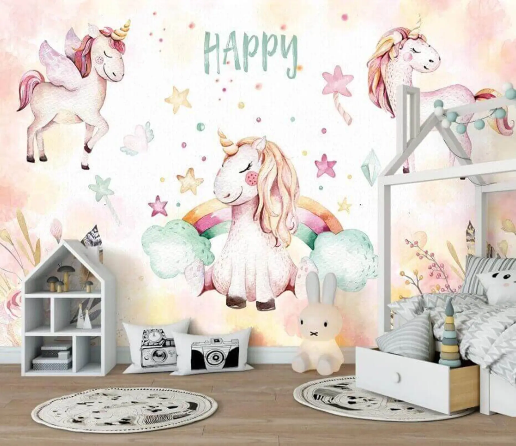 wall murals Horse, vertebrate e white u23772