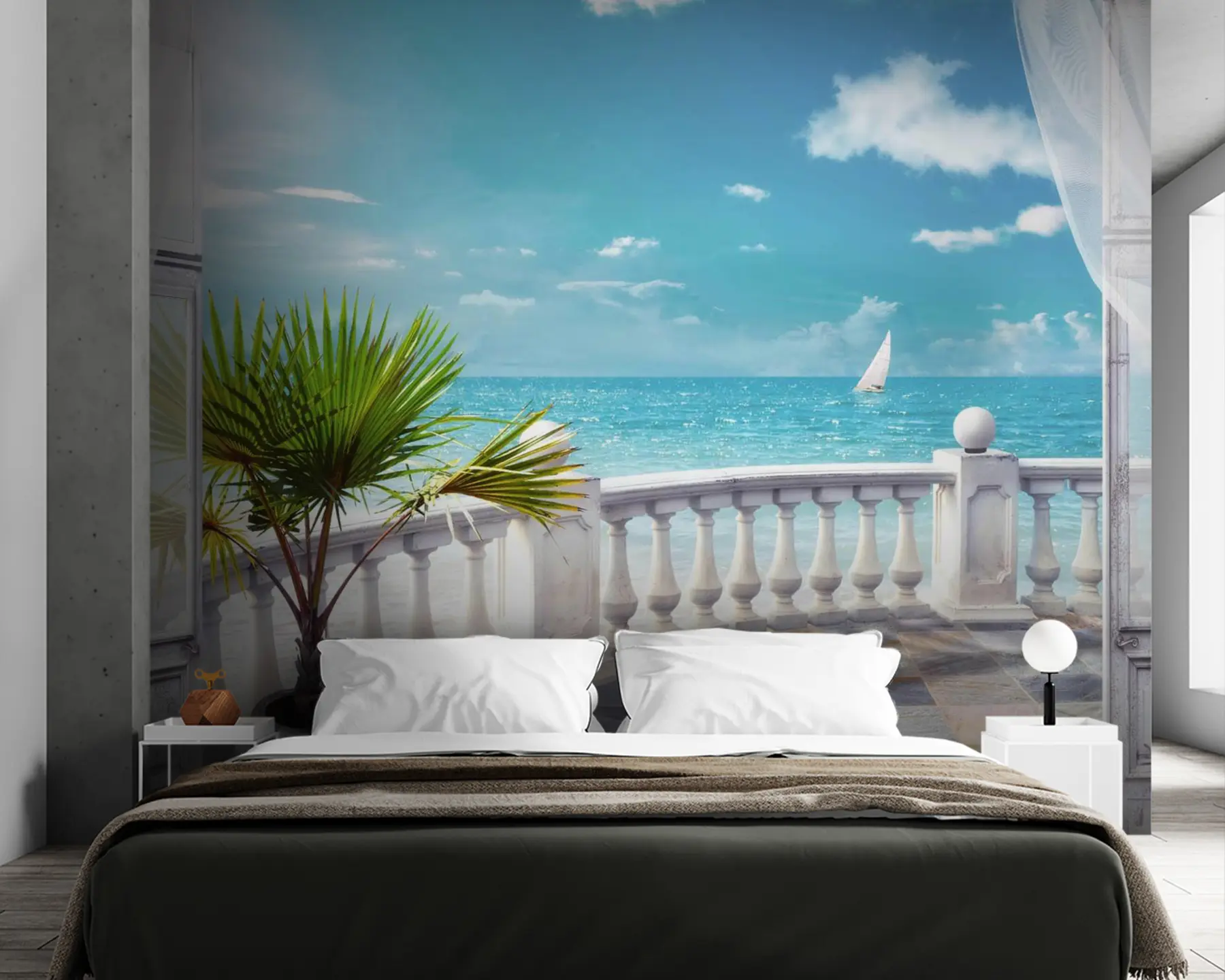 wall murals Water, cloud e sky u26132