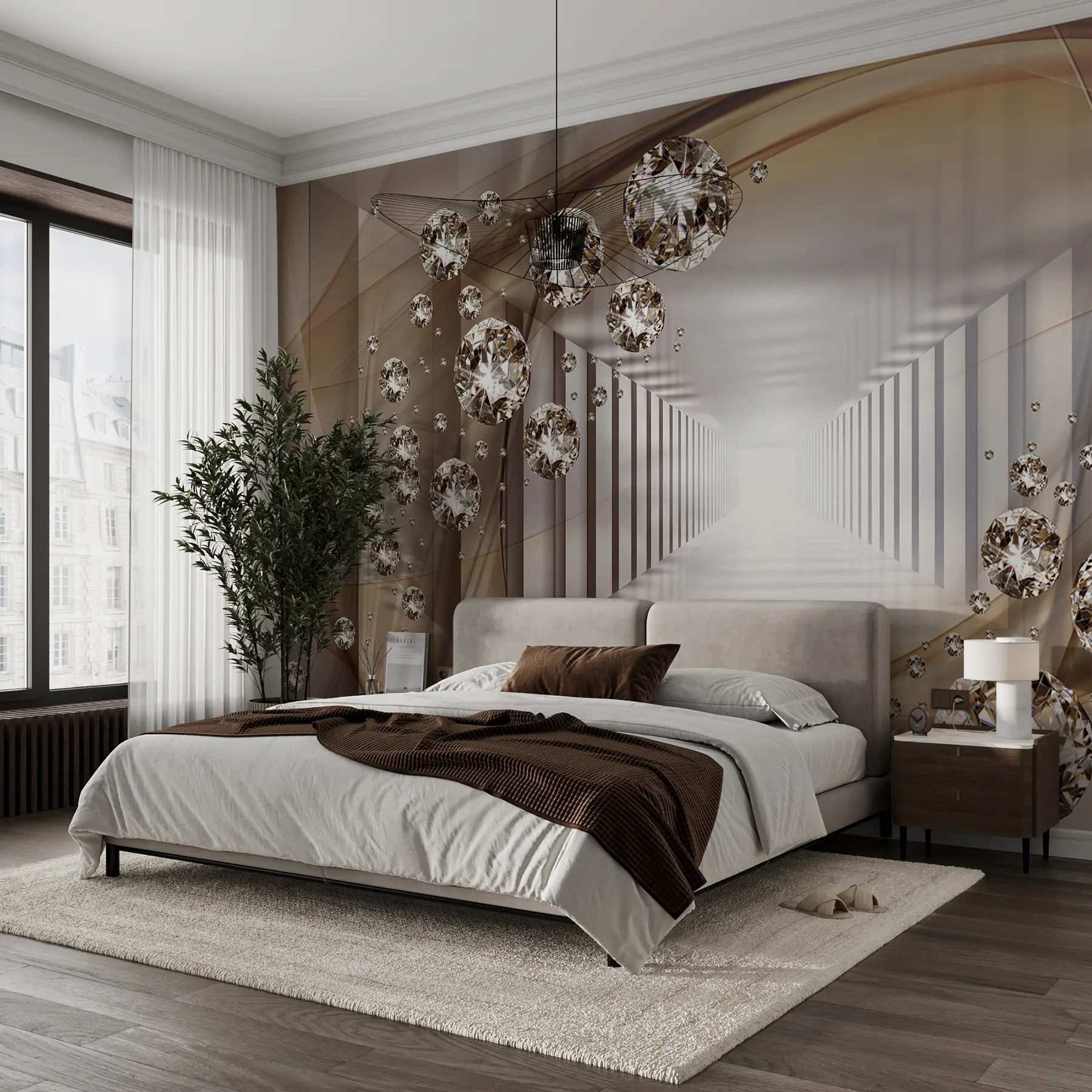 wall murals Rhinestone tunnel u79958d2