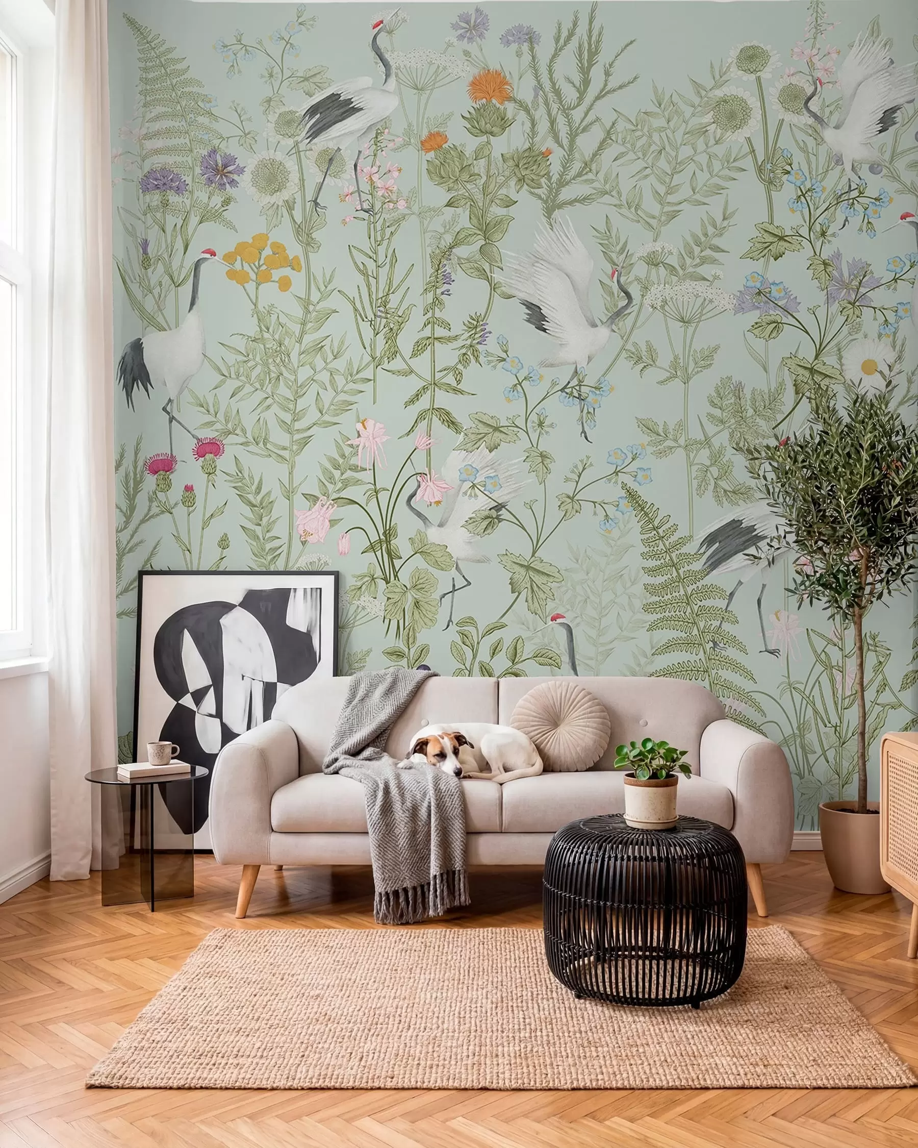 wall murals Meadow Botanicals w00380v4