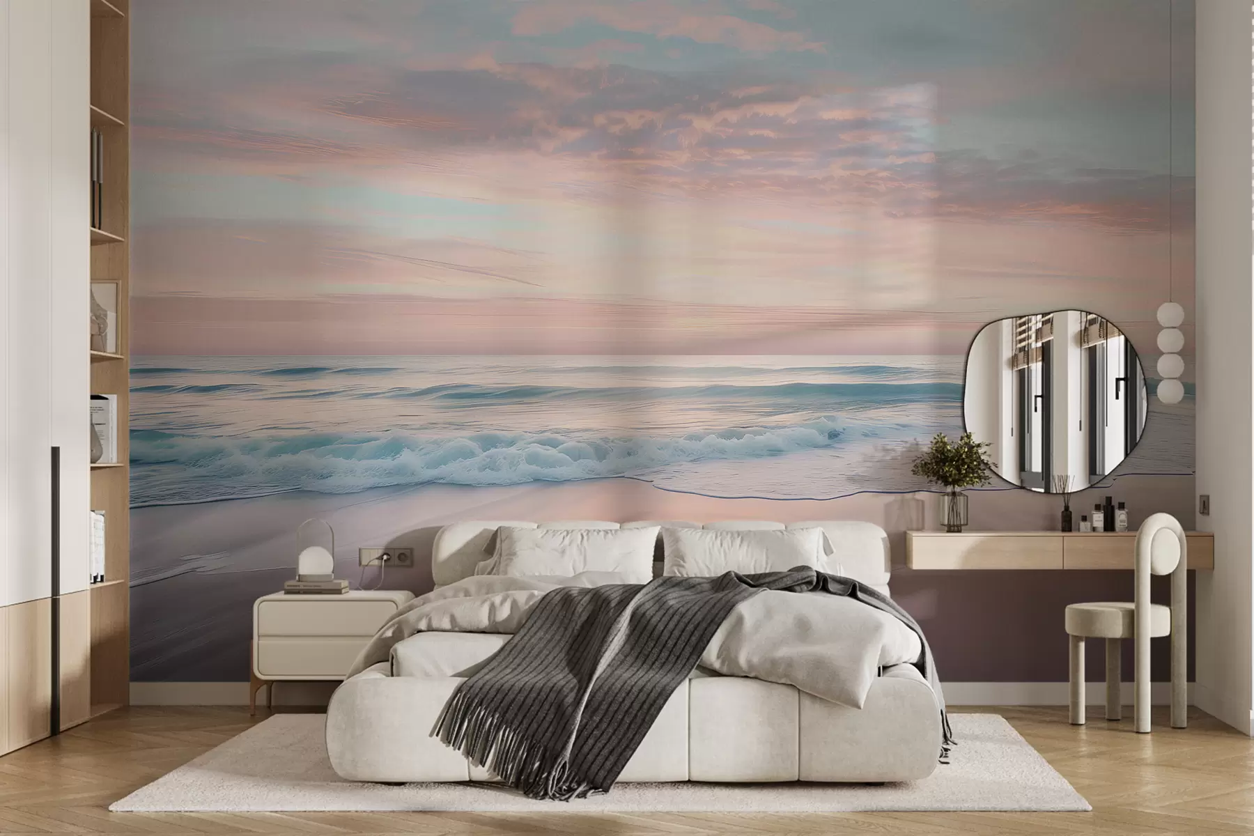 wall murals Gentle embankment by the sea w07935