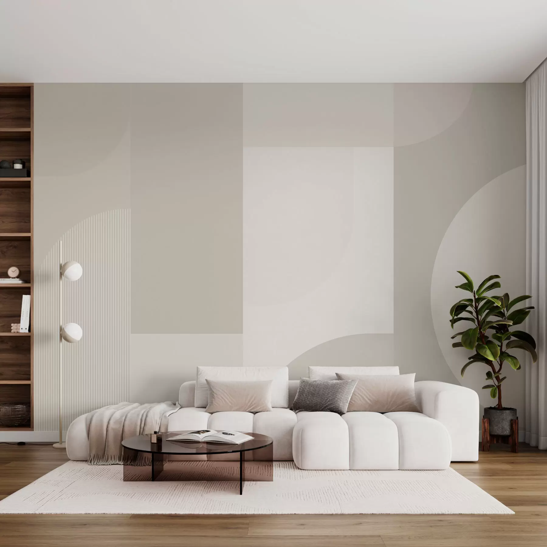 wall murals Stylish geometry minimalism w01500v3