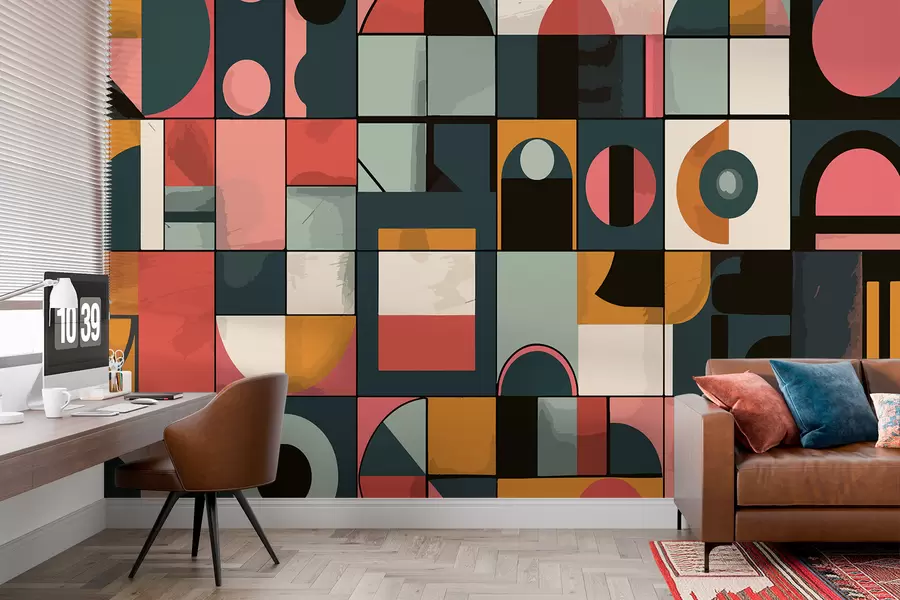 wall murals Bahaus style w01075