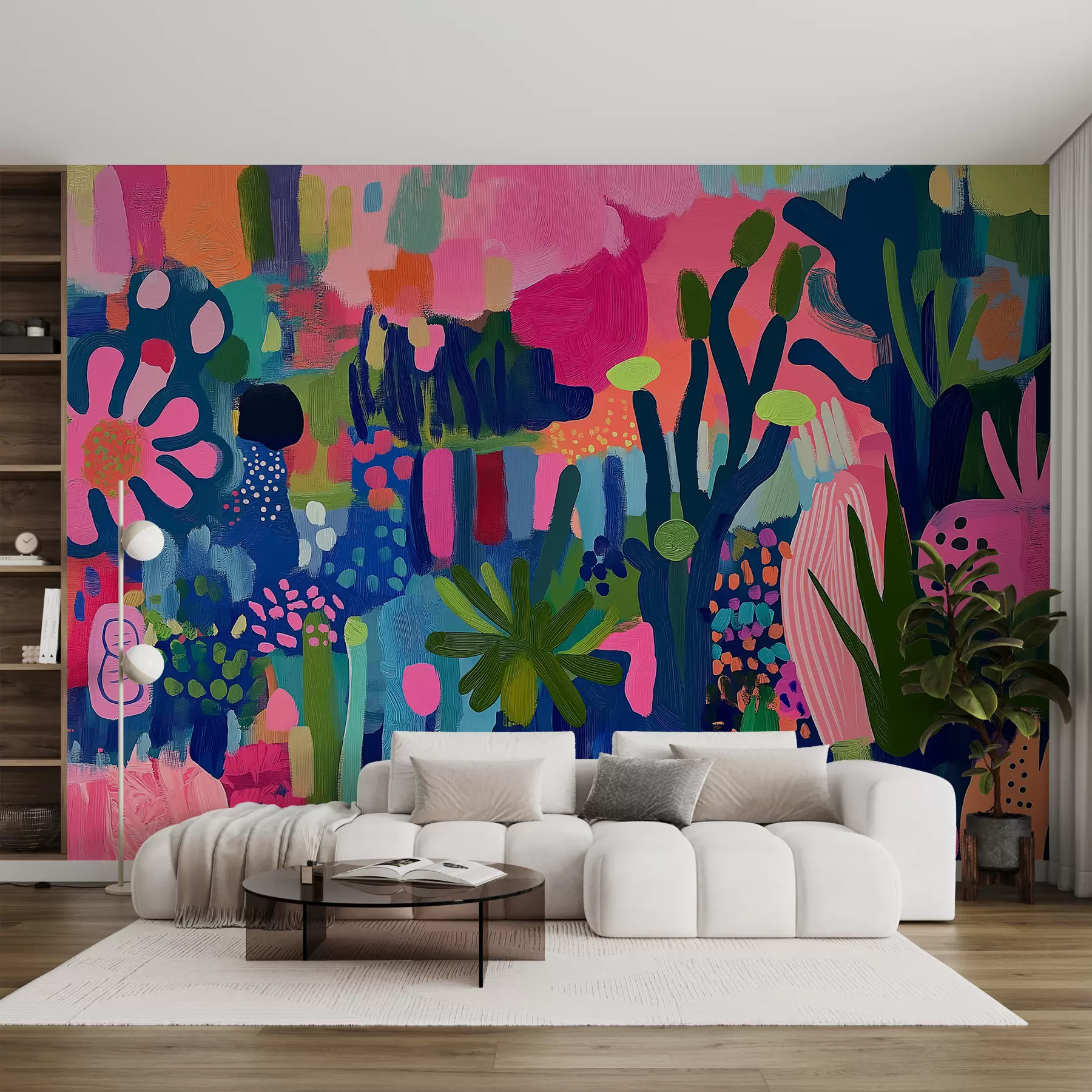 wall murals Bright abstract drawing w08284