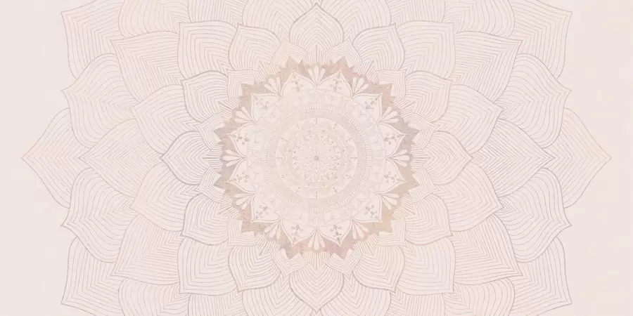 wall murals Round mandala, wallpaper for yoga space or to harmonize personal space. Wall mandala in warm pastel colors on a textured irregular background w01088