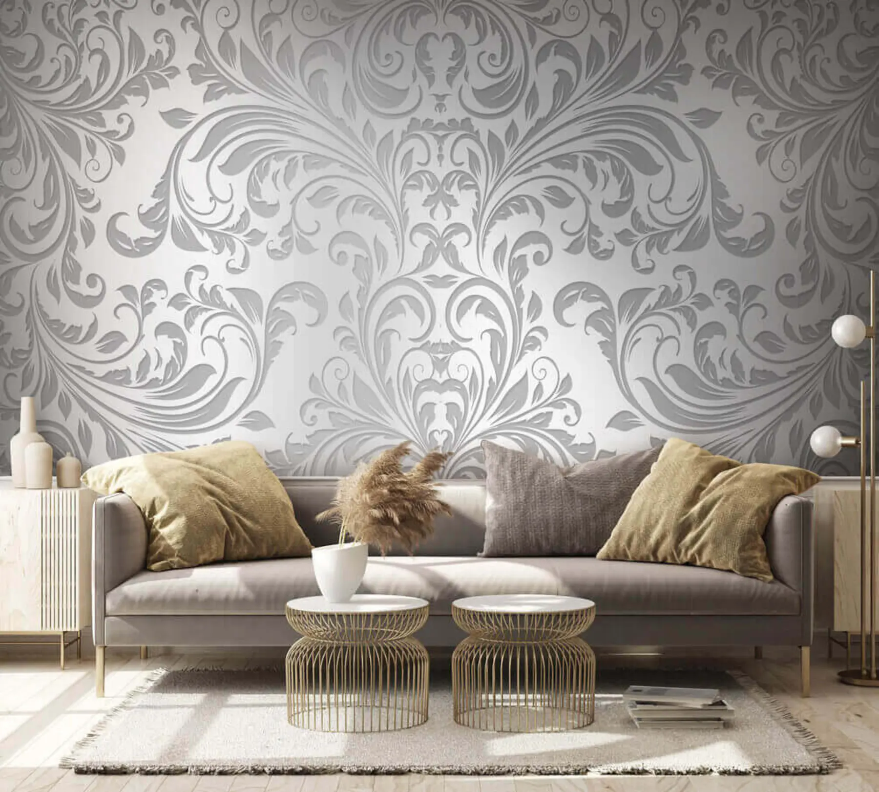 wall murals floral pattern u36211