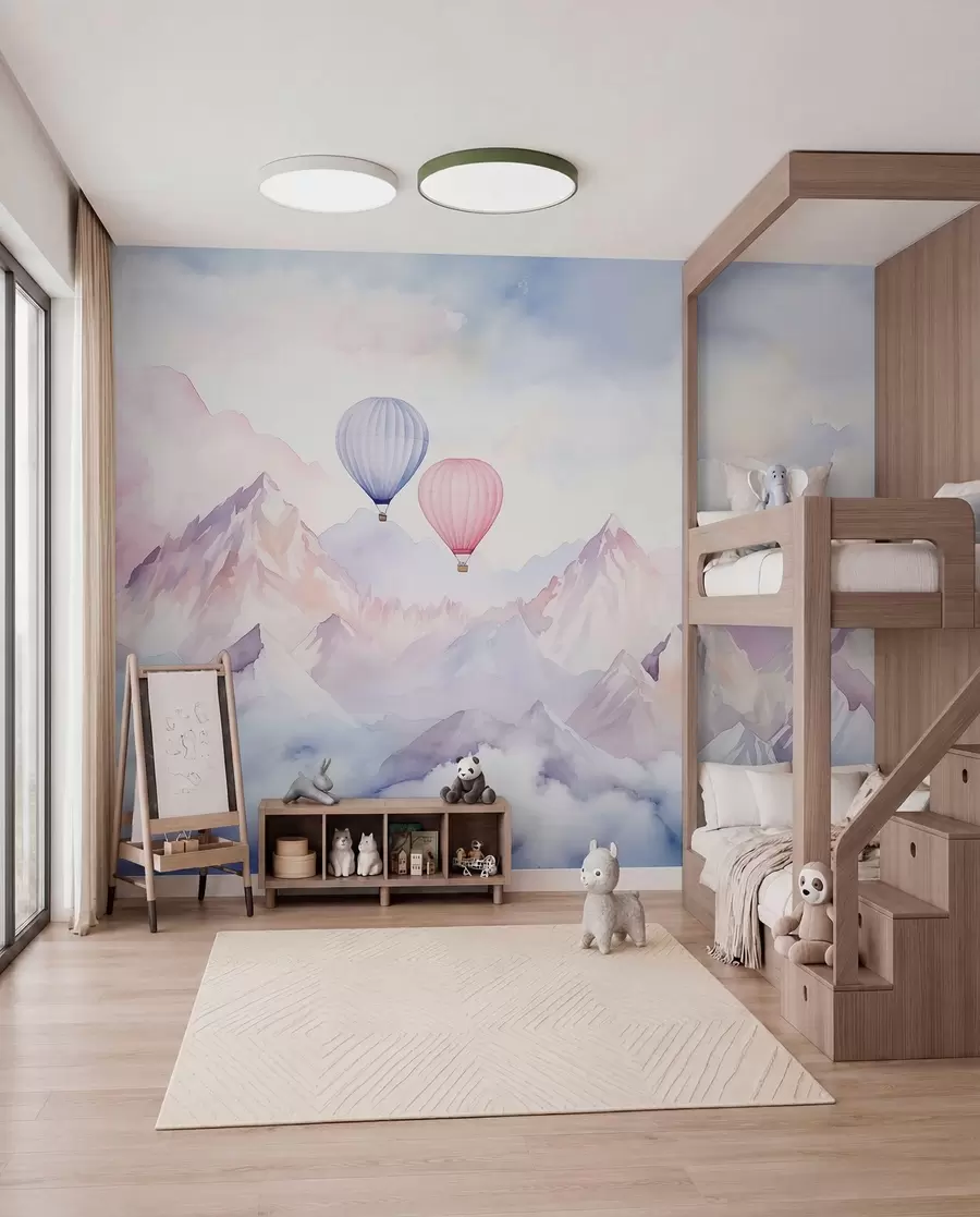 wall murals Balloons above Rose Peaks w01786