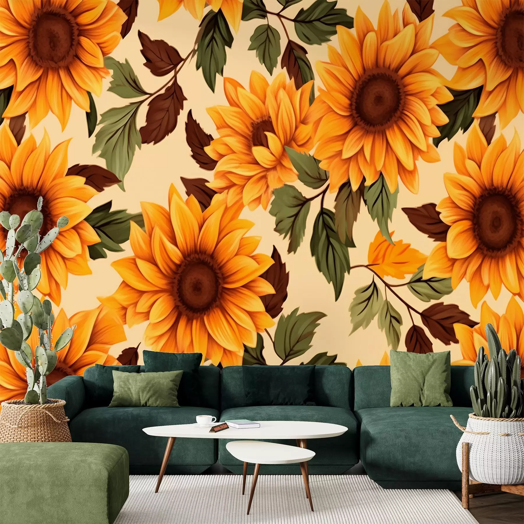 wall murals Sunflowers w01904