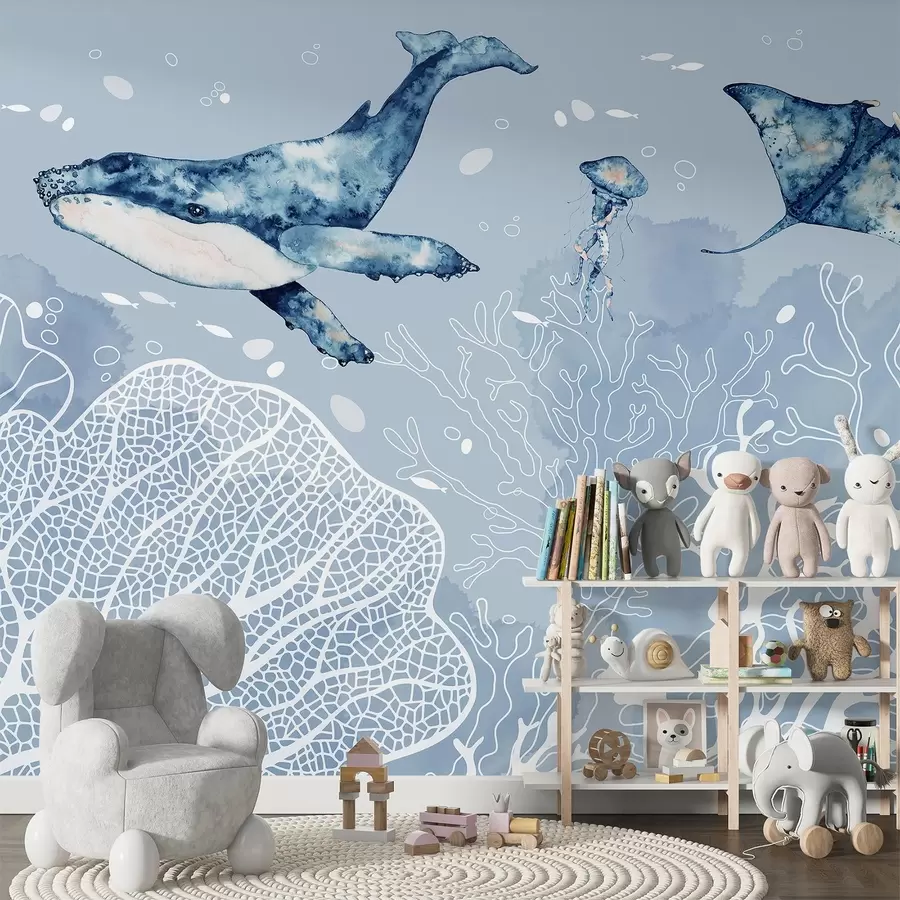 wall murals Underwater wonders of marine life w00848