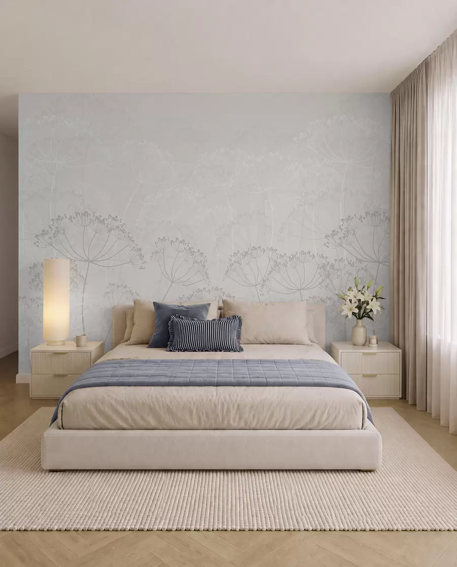 wall murals Fragile plants minimalism w02105v3