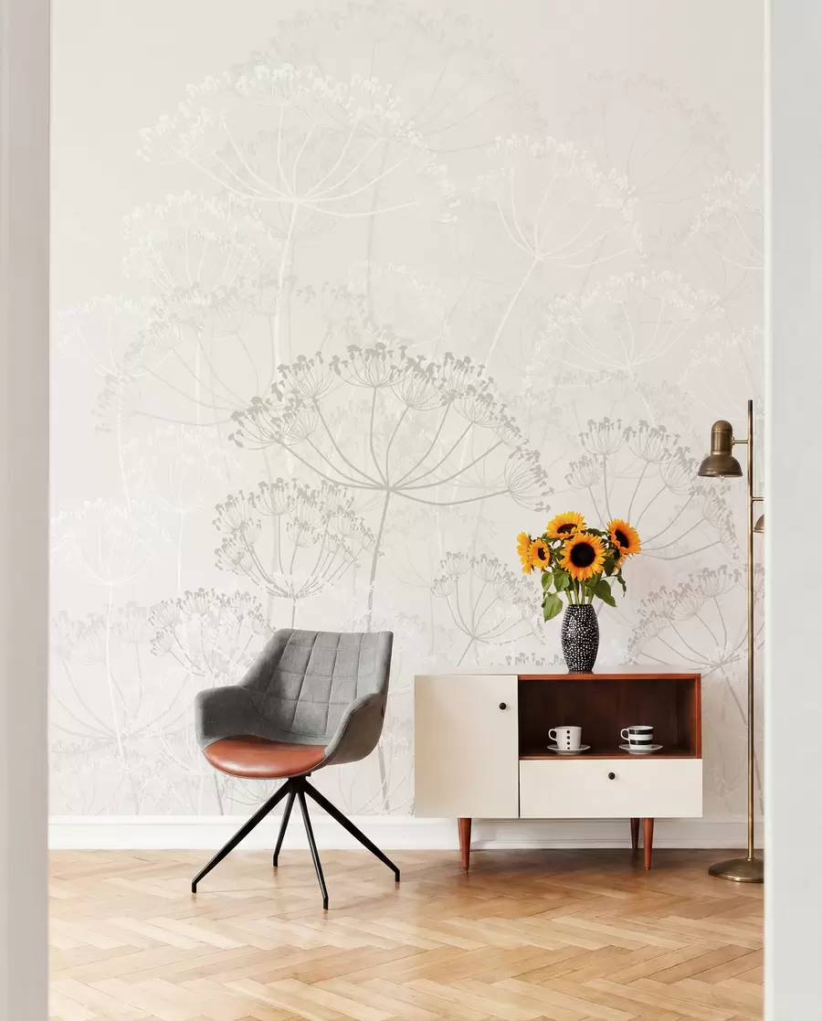 wall murals Fragile plants minimalism w02105v3