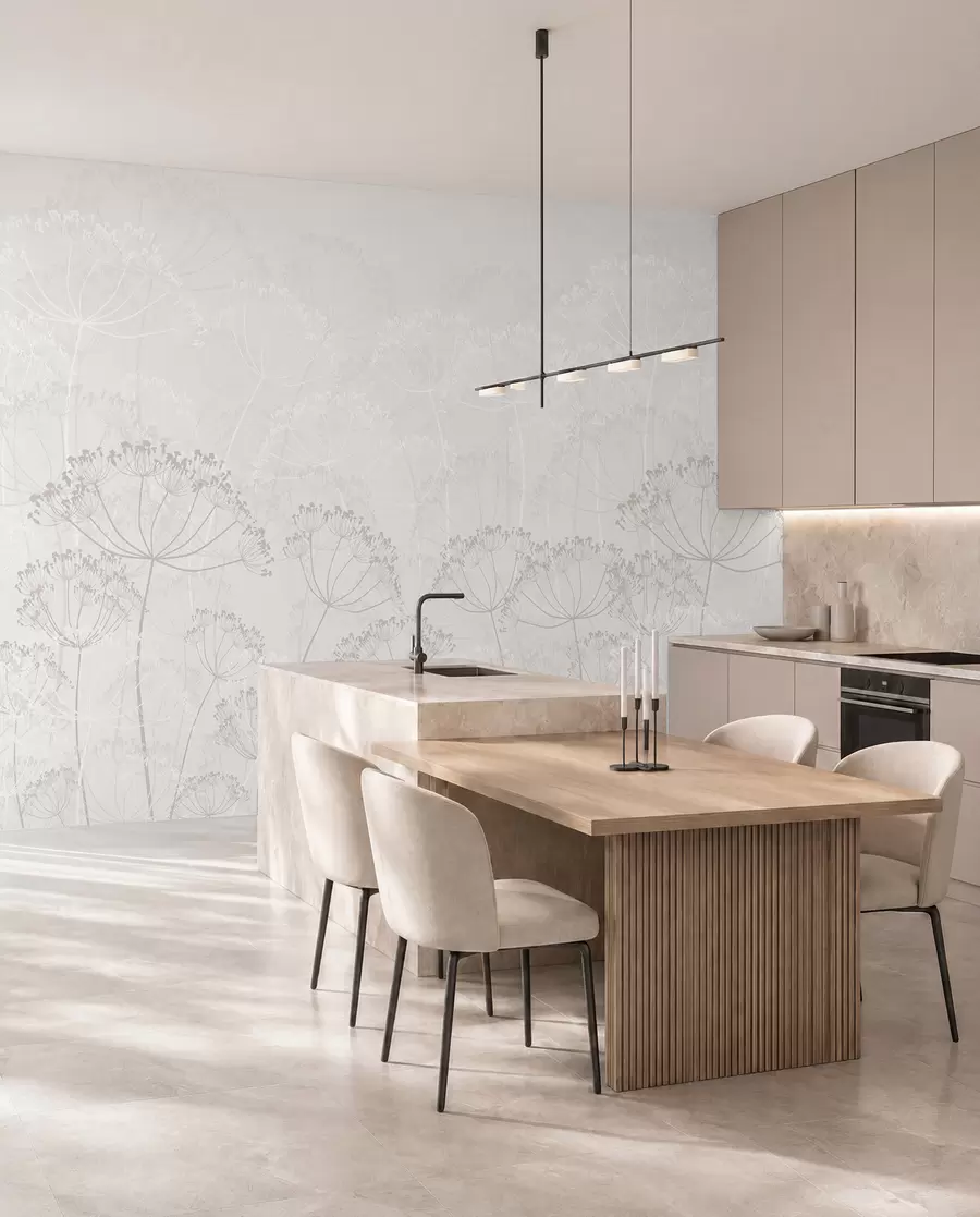 wall murals Fragile plants minimalism w02105v3