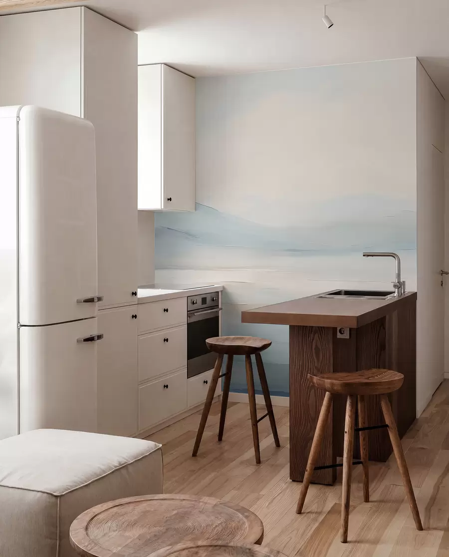 wall murals Painted watercolor landscape w02113