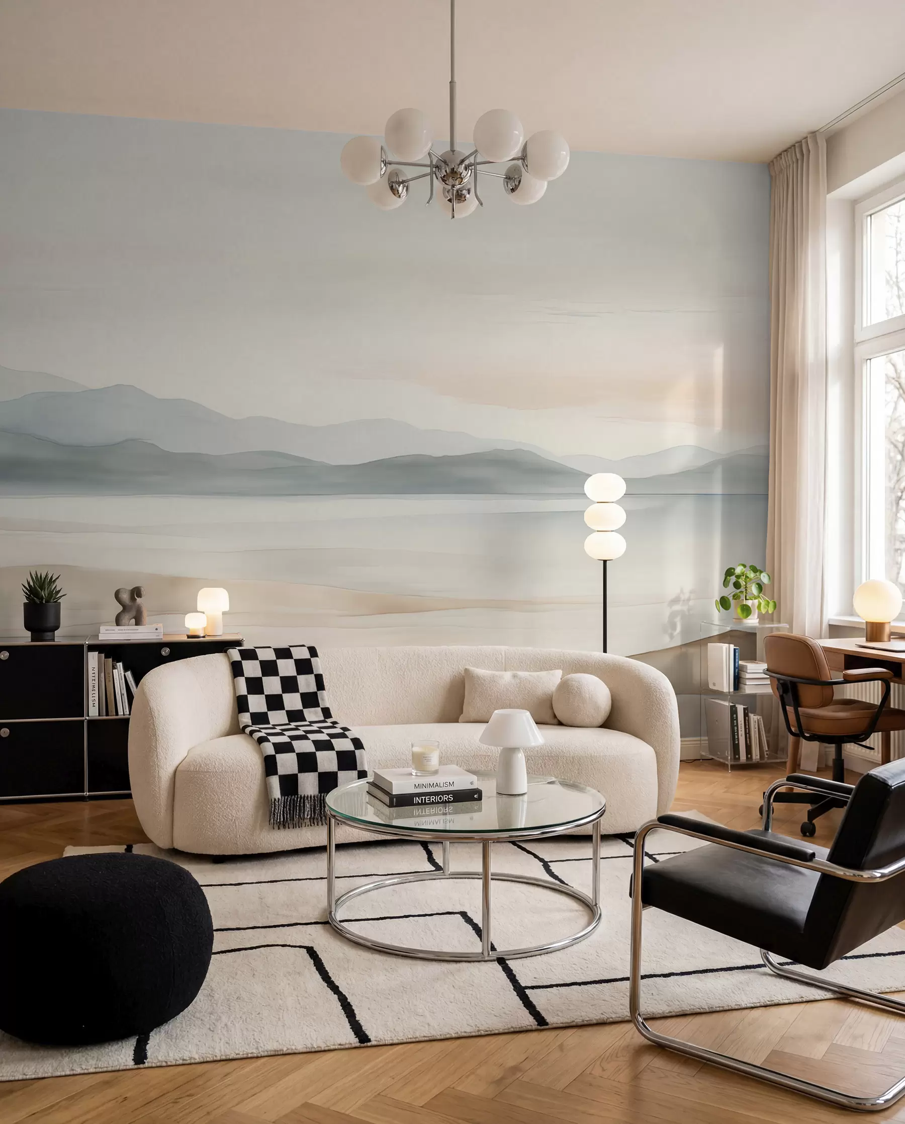 wall murals Distant Shores in Watercolour w02117