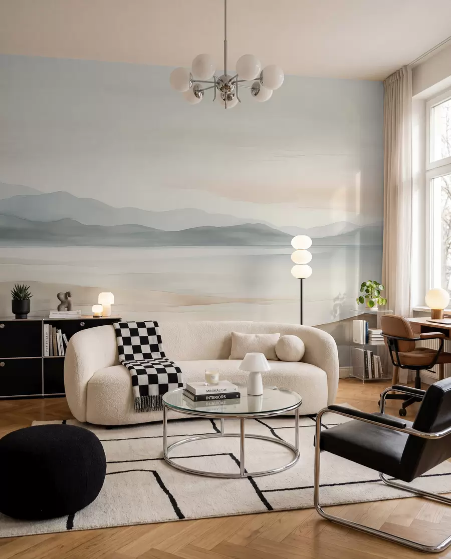 wall murals Painted watercolor landscape w02117