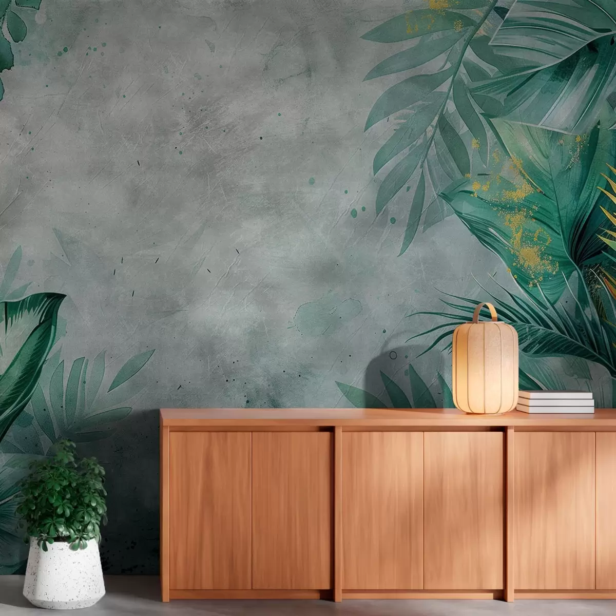 wall murals Tropical thickets w01894