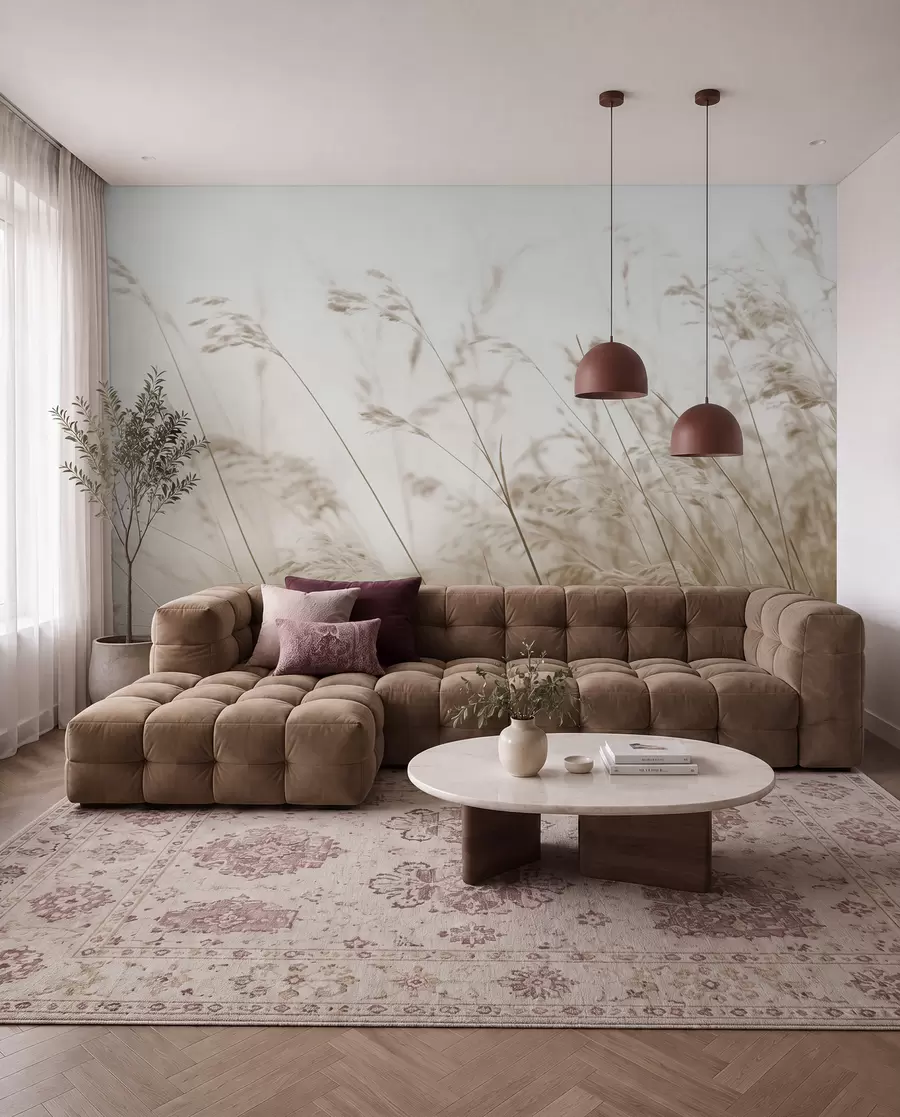 wall murals Grasses at Dawn w02250