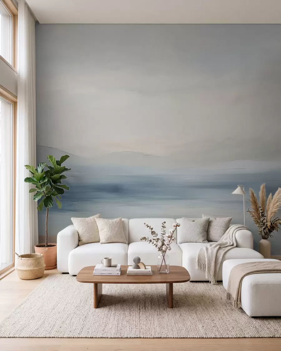 wall murals Minimalist sea landscape w02409