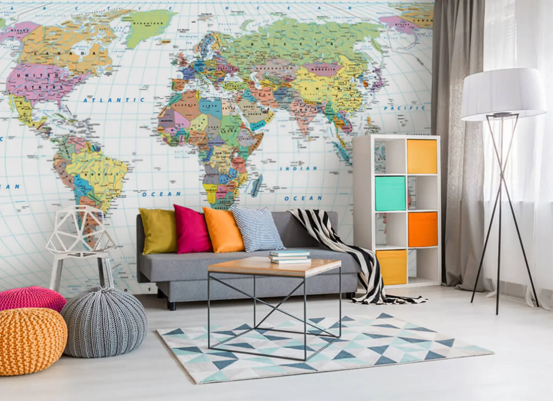 wall murals World map u39479