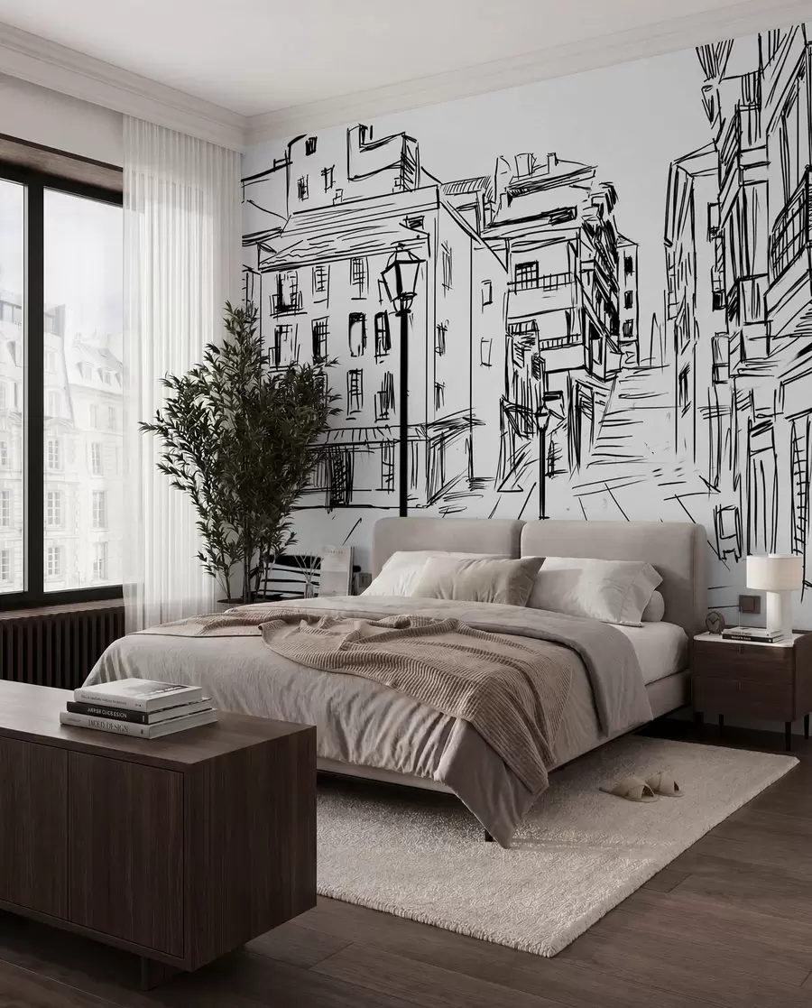 wall murals Building, black e infrastructure u51061