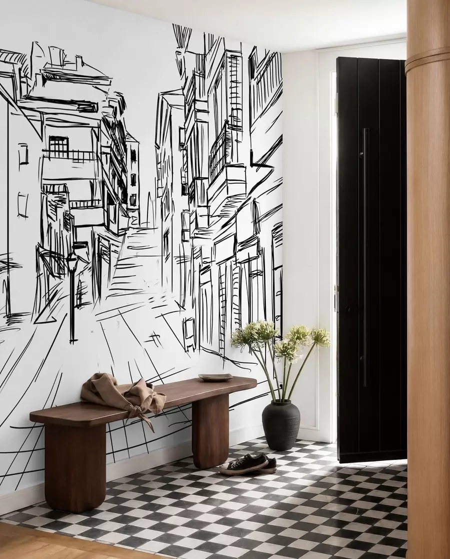 wall murals Building, black e infrastructure u51061