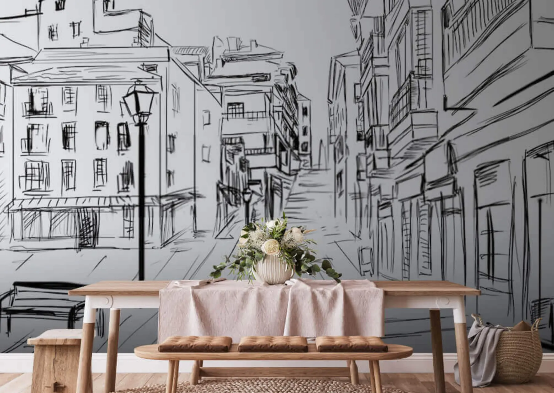 wall murals Building, black e infrastructure u51061