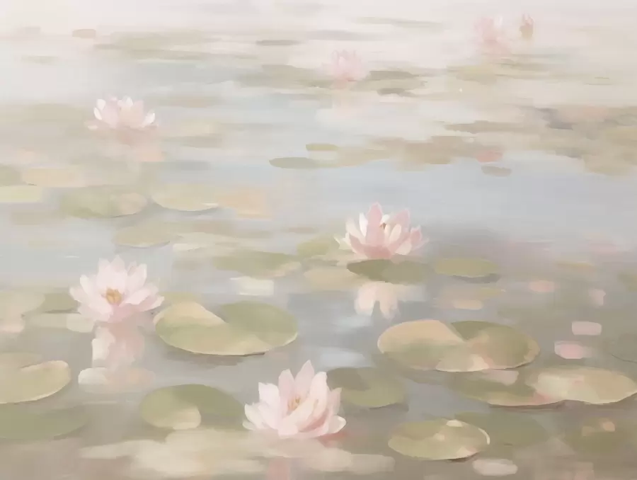 wall murals Water lily flowers w08548v1