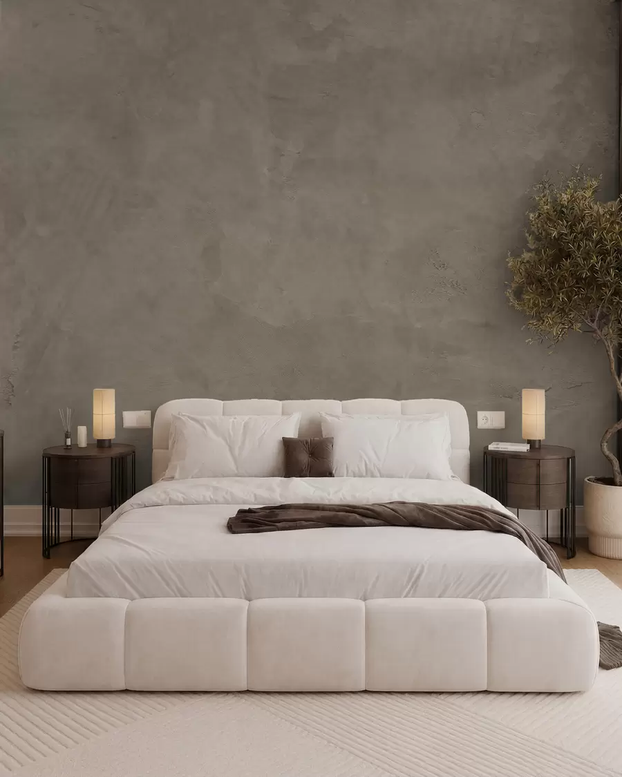 wall murals Brown and beige background with concrete wall effect w02553v3