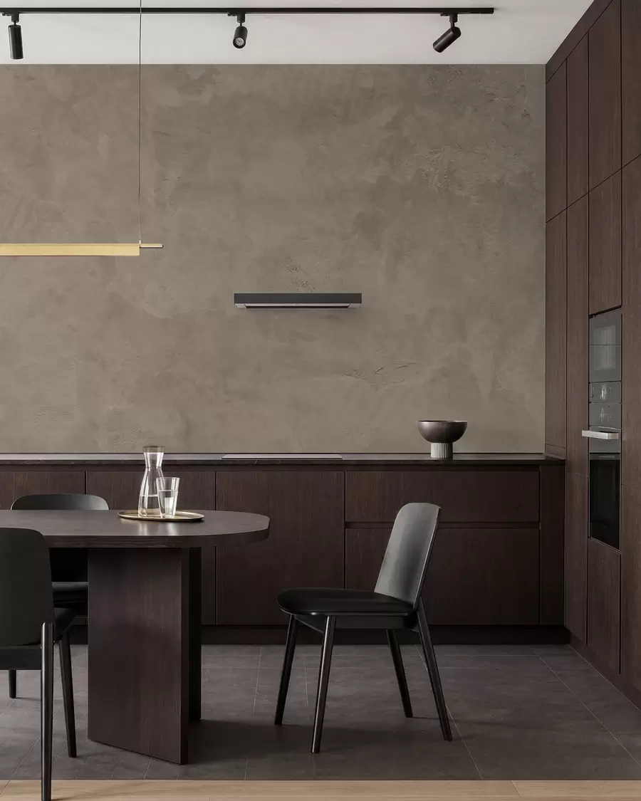 wall murals Brown and beige background with concrete wall effect w02553v3