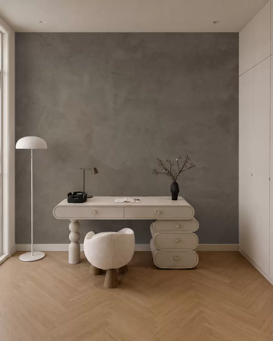 wall murals Brown and beige background with concrete wall effect w02553v3