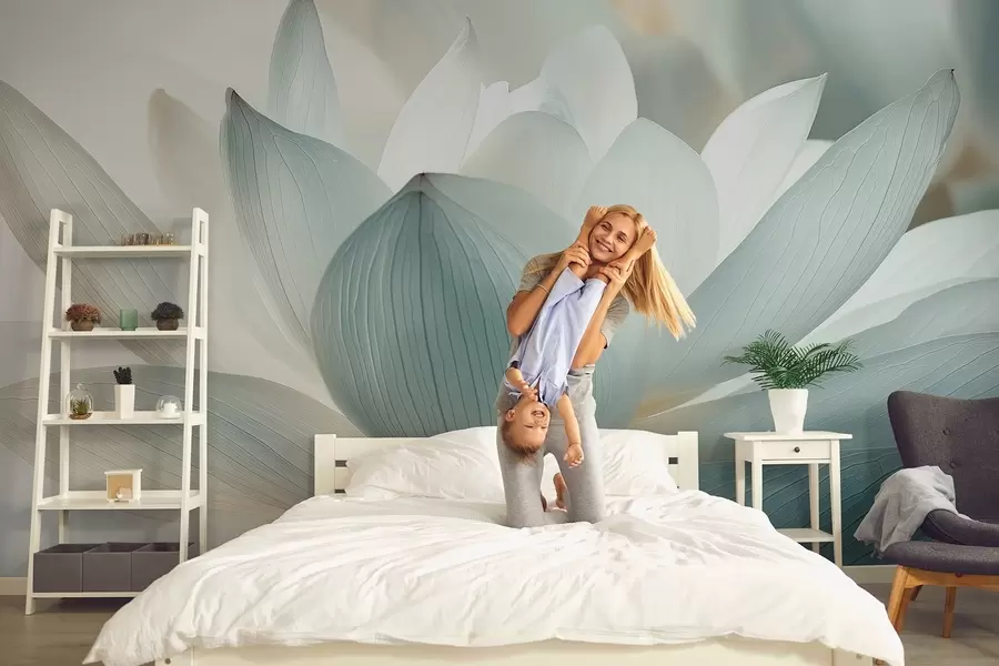 wall murals Elegant lotus in delicate shades w08487