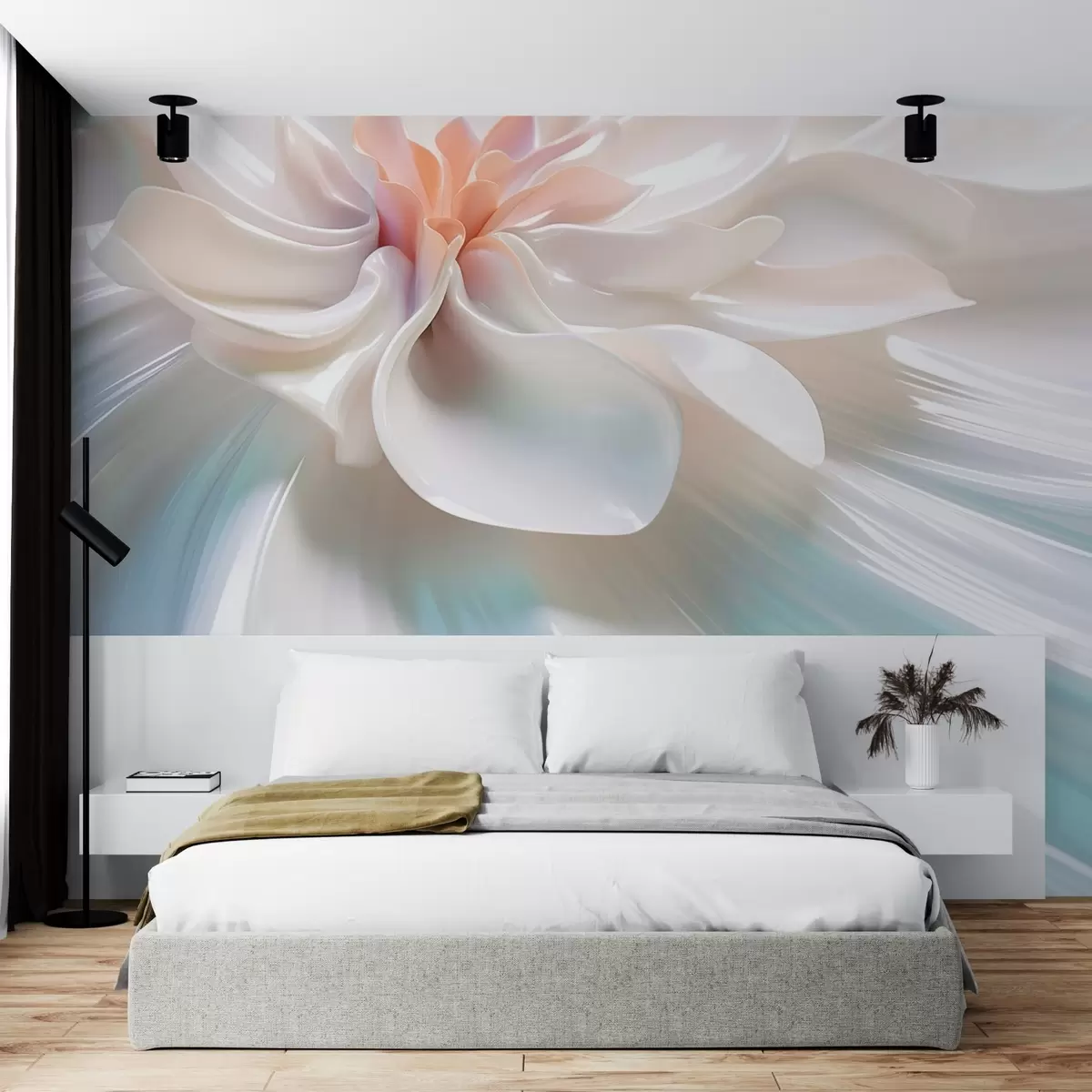 wall murals Volumetric exquisite flower w02676