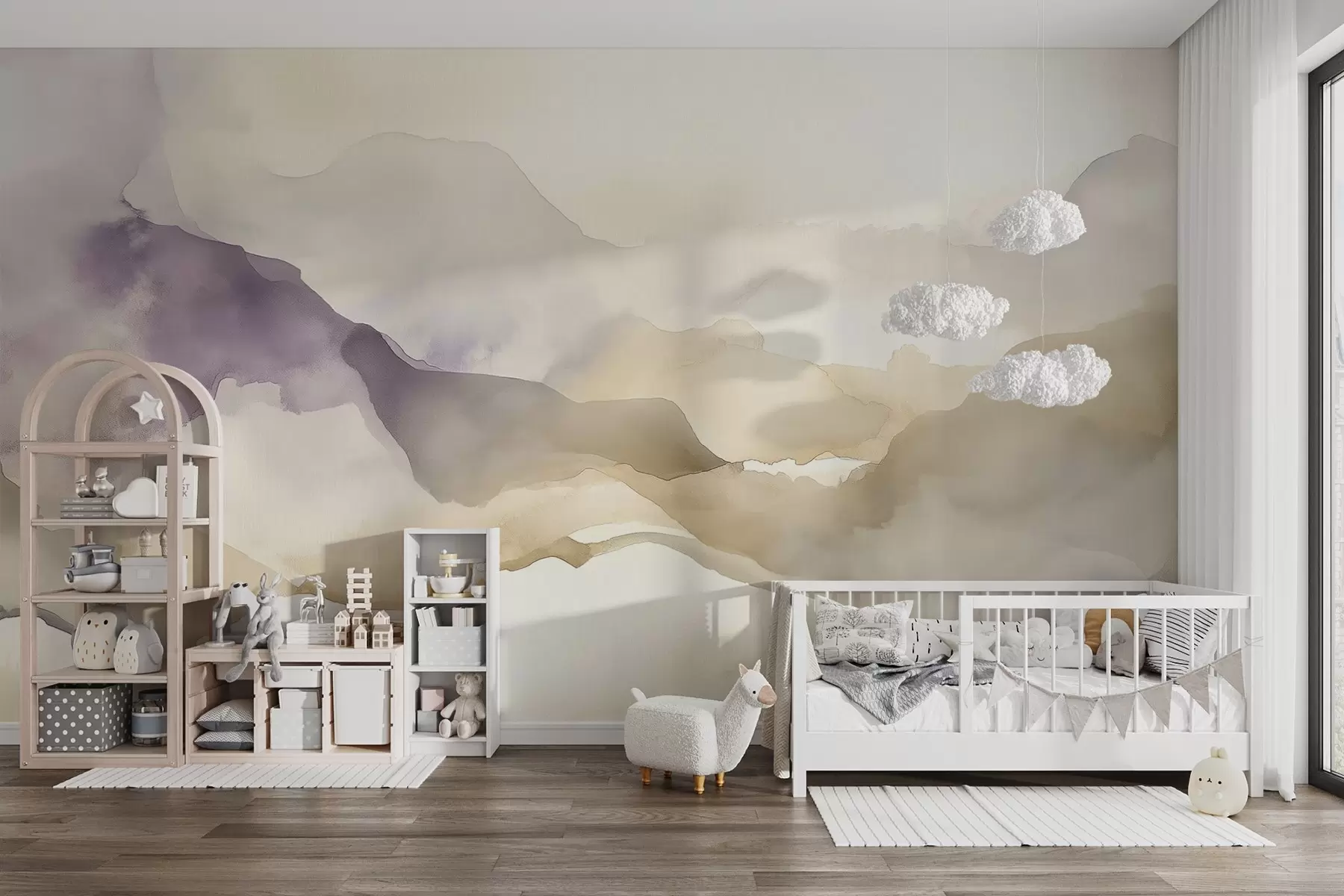wall murals Overflows of watercolor paint w08595