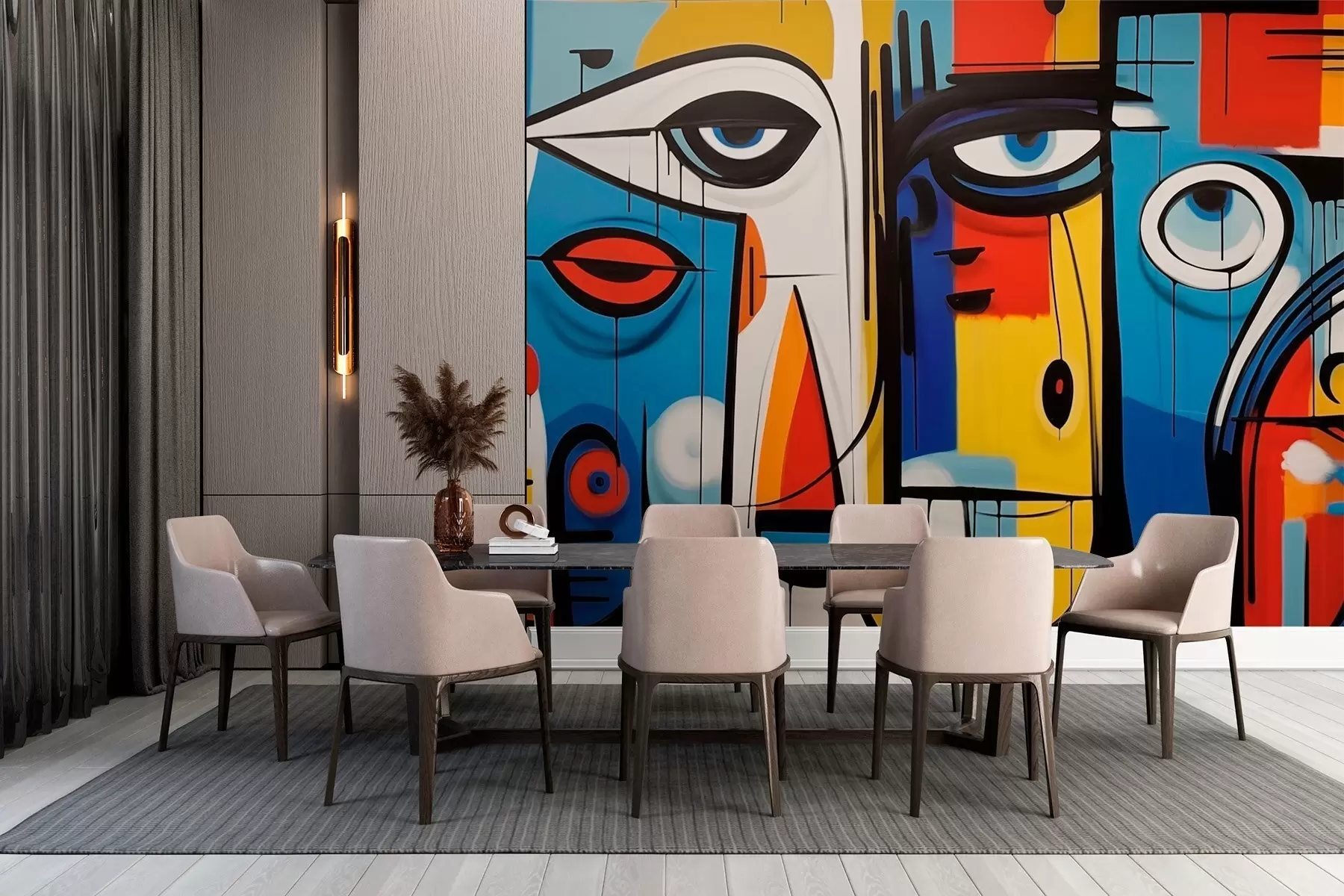 wall murals Abstract portrait w02698