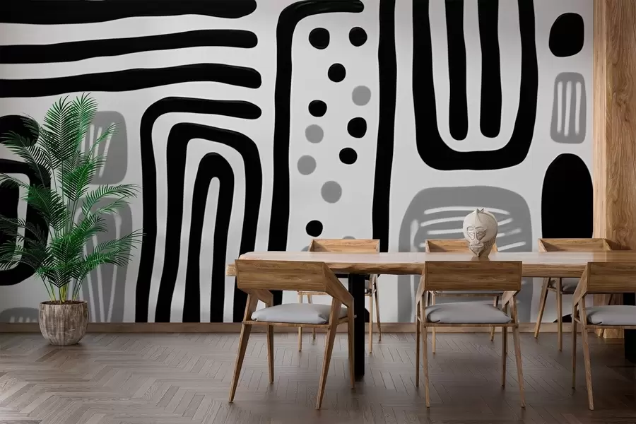wall murals Geometric minimalism w02700v1
