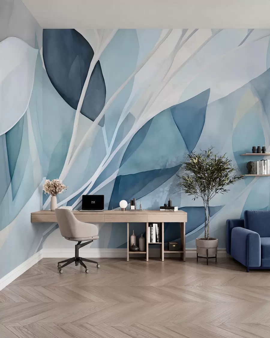 wall murals Abstract leaves w02701