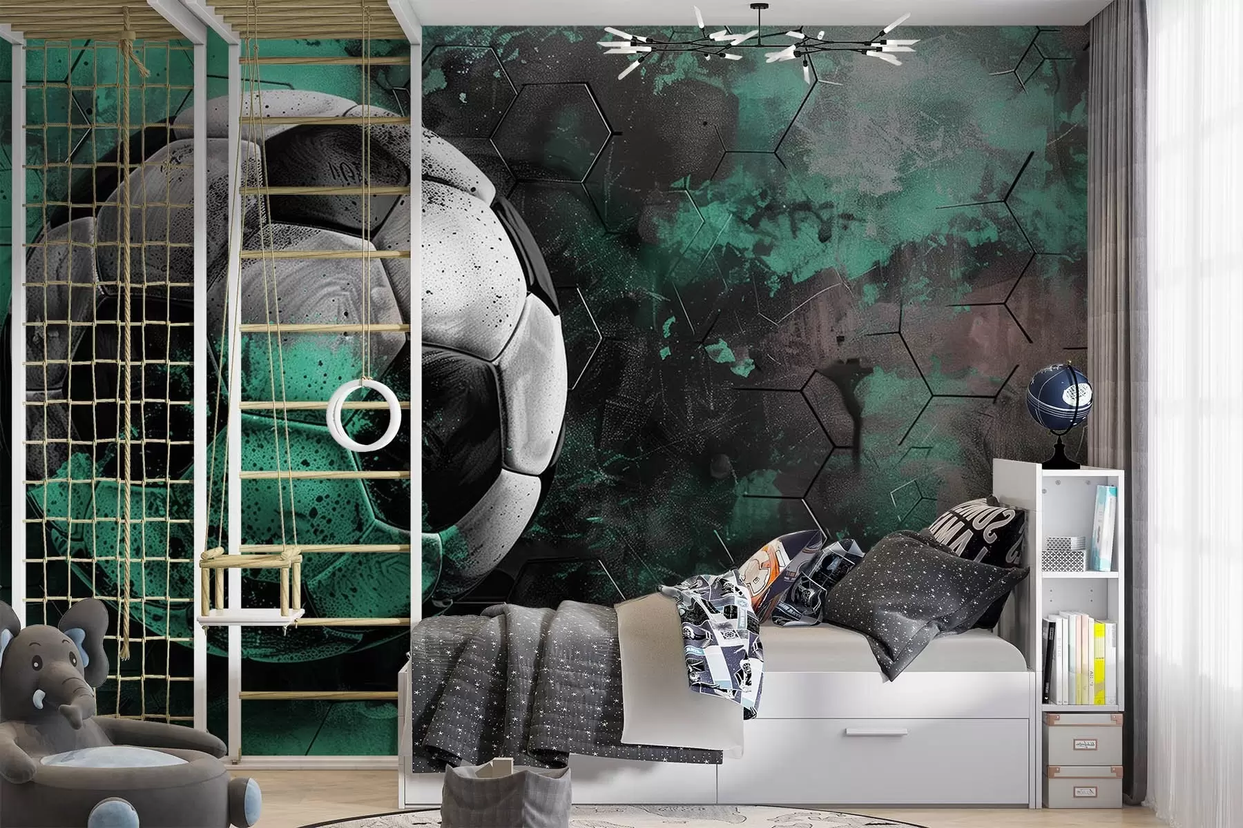wall murals Soccer ball w08618