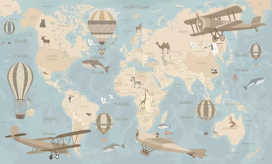 wall murals Adventure awaits across the globe u36066v5
