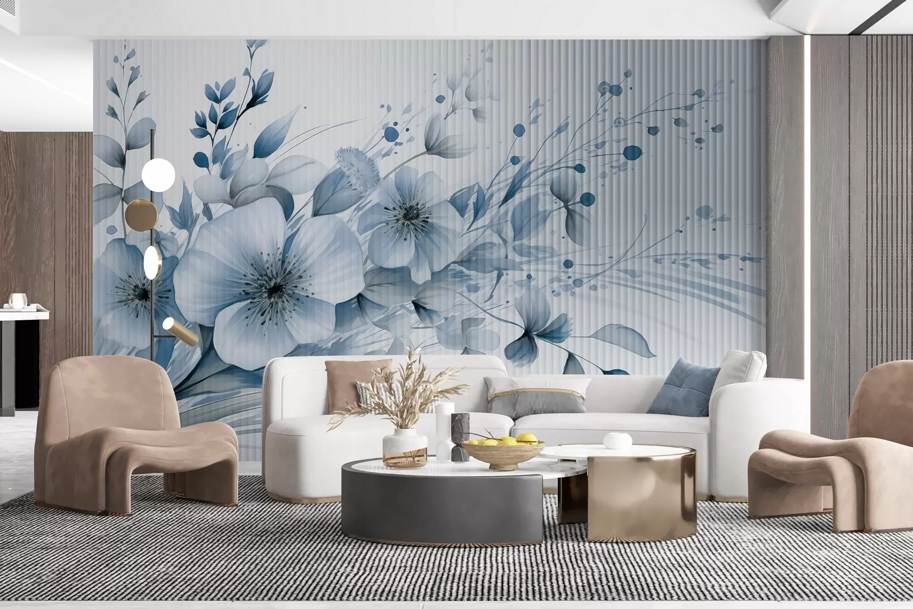 wall murals Watercolor bouquet w02850v1