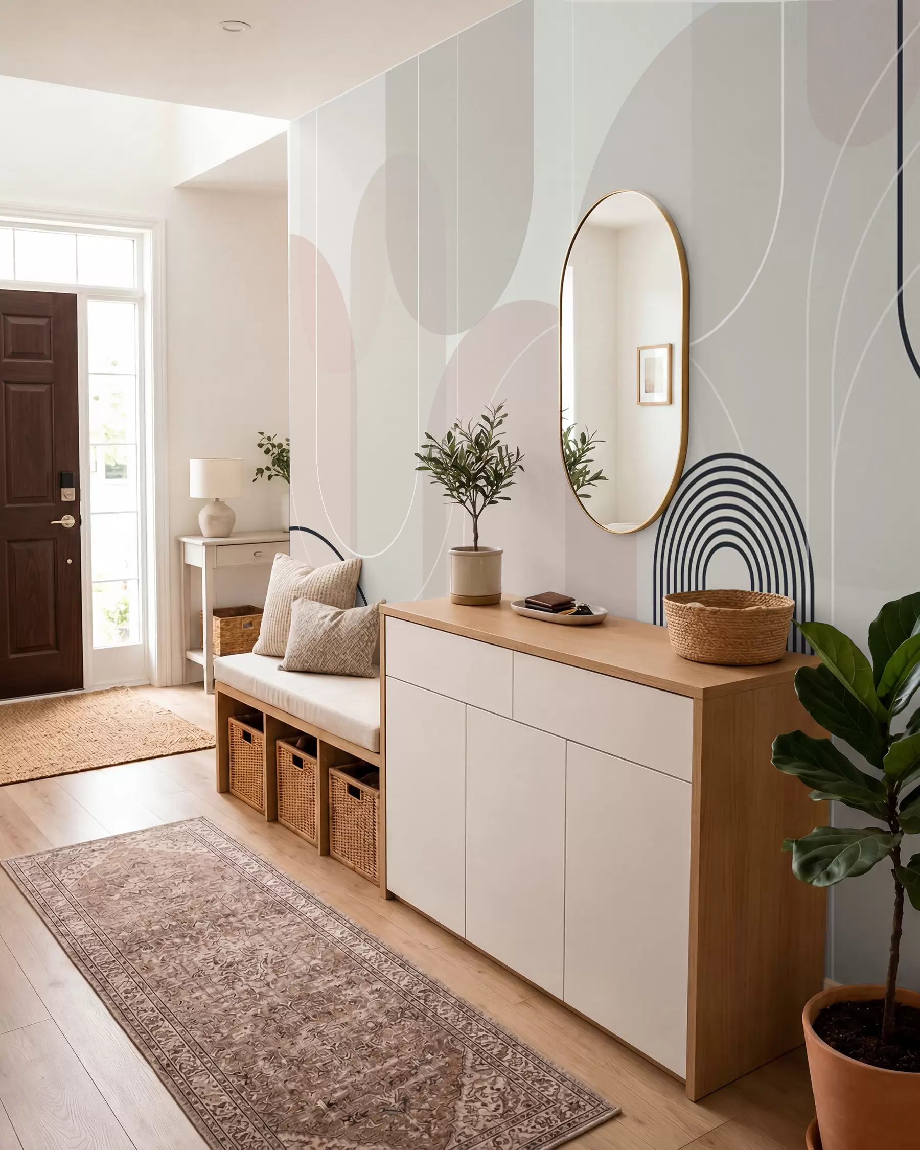 wall murals Stylish minimalist arches w02826