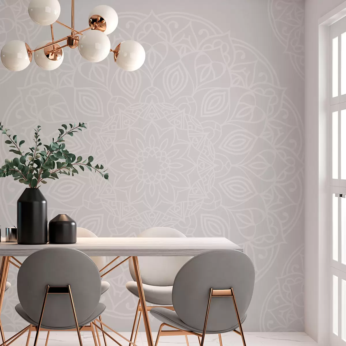 wall murals Stylish mandala geometry w02832